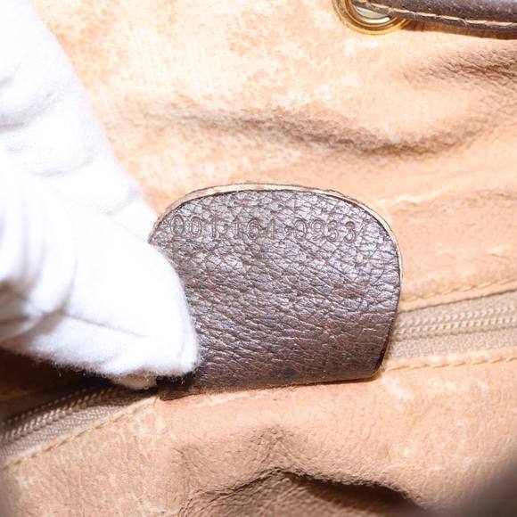 GUCCI GG Supreme Web Sherry Line Shoulder Bag Beige Gold 001 164 0933 Auth 88150 - Picture 12 of 16